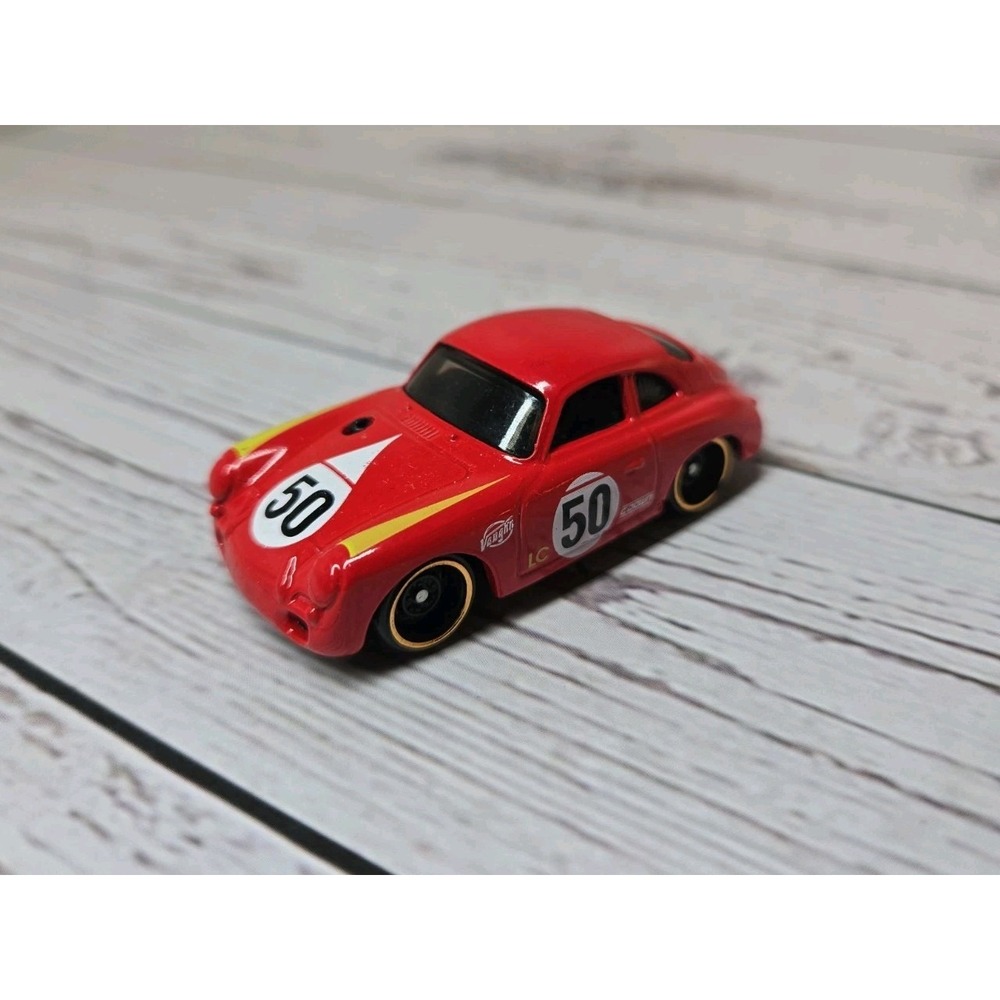 Hot Wheels 2015 Porsche Red 356A Outlaw #50 Fifty Diecast 1:64 Car